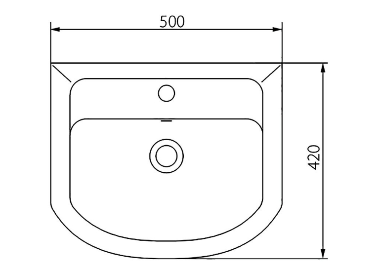 Раковина Kolo Proxy 50см 102950UA