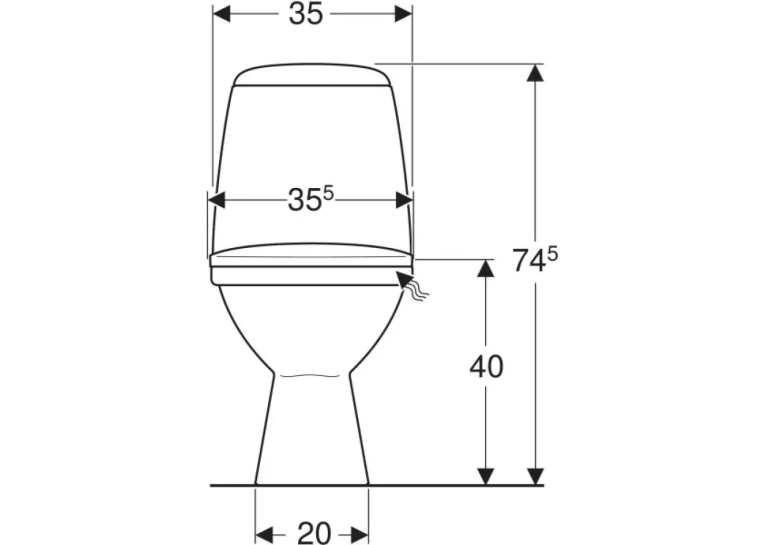 Унітаз-компакт Kolo SOLO косий випуск із сидінням Duroplast Soft close S79232000UA