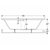 Ванна акрилова  Kolo  SUPERO DUO 180x80 + ножки SN14, 5363000