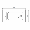 Ванна акрилова Kolo SUPERO 170х75 + ножки SN14, 5361000