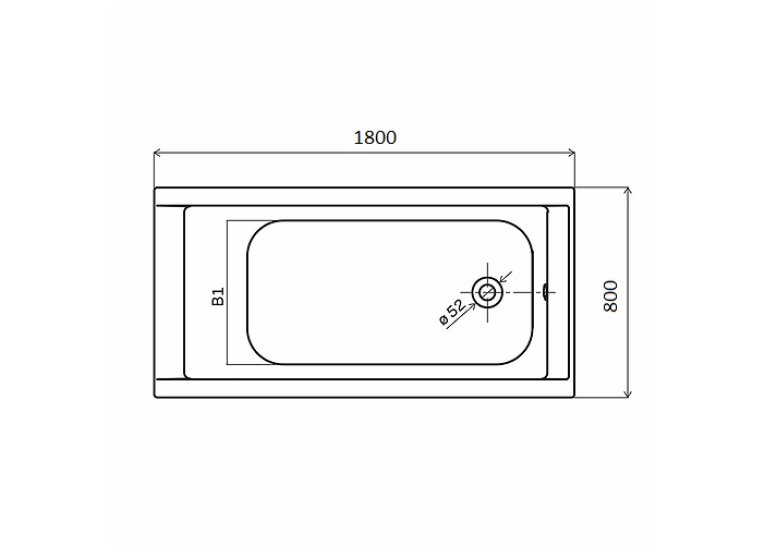 Ванна акрилова Kolo SUPERO 180х80 + ніжки SN14, 5362000