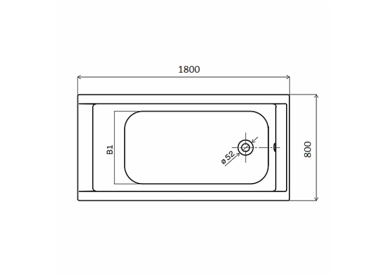Ванна акрилова Kolo SUPERO 180х80 + ніжки SN14, 5362000