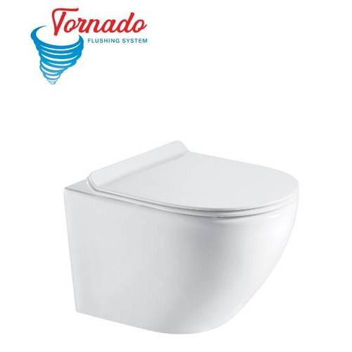 Унітаз підвісний Koller Pool ROUND безободковий з дюропластом soft-close RN-0520-RQ