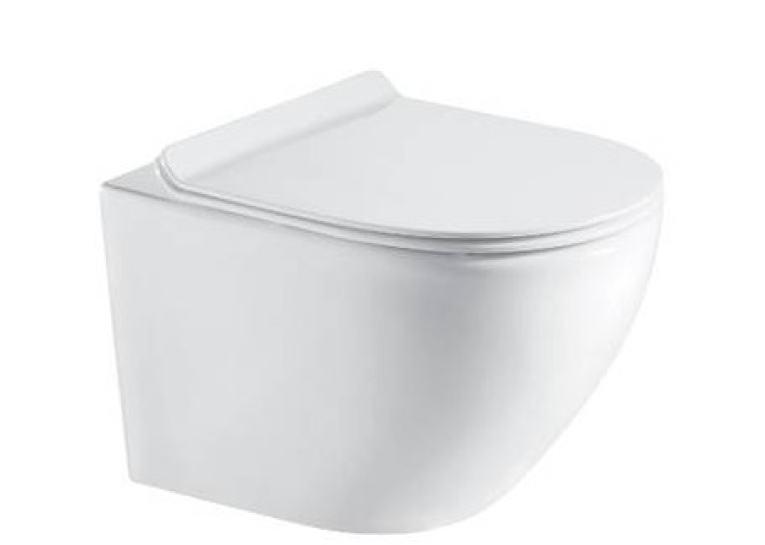 Унитаз подвесной Koller Pool ROUND безободковый с сидением дюропласт soft-close RN-0520-RQ 