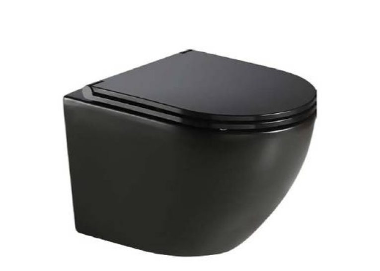 Унітаз підвісний Koller Pool ROUND безободковий з дюропластом soft-close RN-0520-RQ-MB