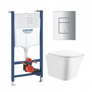 Комплект унитаз с инсталляцией 4 в 1 Grohe Solido Even UA38971966B