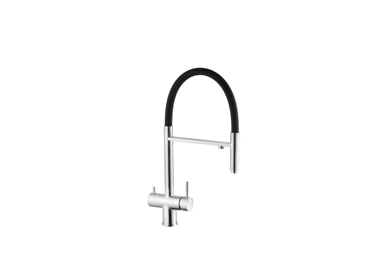 Змішувач для кухні з підключенням до фільтру Kroner KRP Edelstahl Klassisch - ESG03815BLK