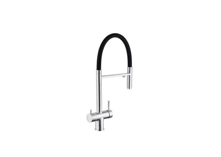 Змішувач для кухні з підключенням до фільтру Kroner KRP Edelstahl Klassisch - ESG03815BLK