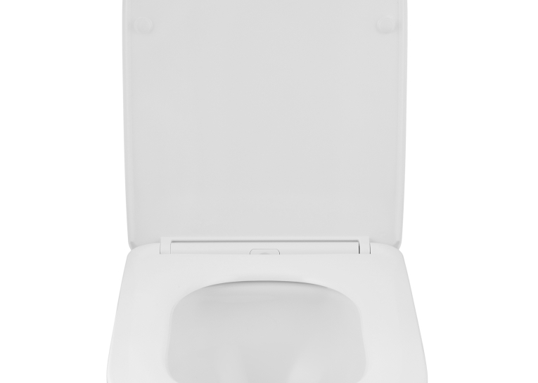 Унітаз підвісний Kroner Eifel WHI483429 TORNADO безобідковий з сидінням (KE483429WHIT)