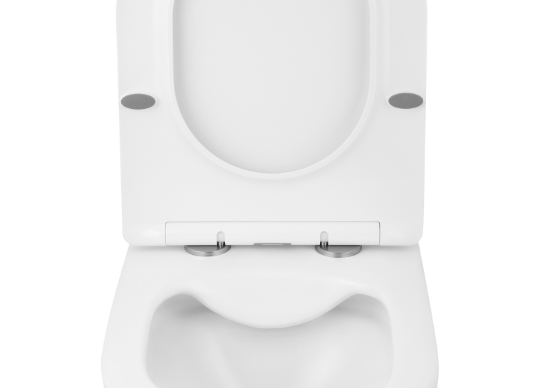 Унітаз підвісний Kroner Harz WHI523632 RIMLESS безобідковий з сидінням (KH523632WHIR)