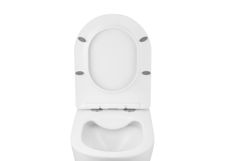Унітаз підвісний Kroner Harz WHI523632 RIMLESS безобідковий з сидінням (KH523632WHIR)