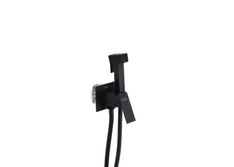 Змішувач з гігієнічним душем Kroner KRP Edelstahl Kubus-SCH053, CV029969