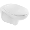 Унитаз подвесной Kroner KRP-A534UF Rimless 410х355х555 мм, сиденье Slim Duroplast/Soft-close/Quick relase A534UF