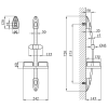 Душова стійка Kroner KRM - C750 з полицею CV022941