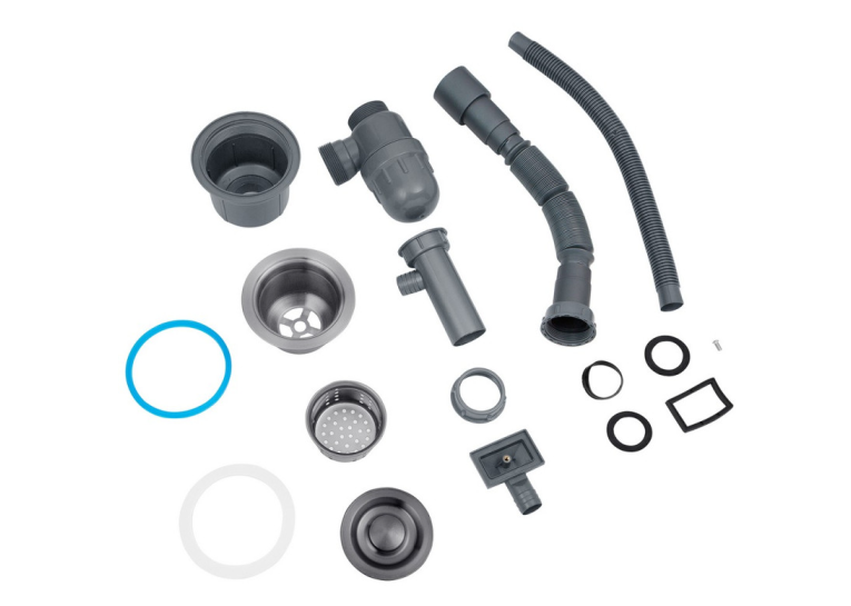 Кухонна мийка Kroner KRP Schwarze - 6350LHM PVD (3,0/1,0 мм) CV031322