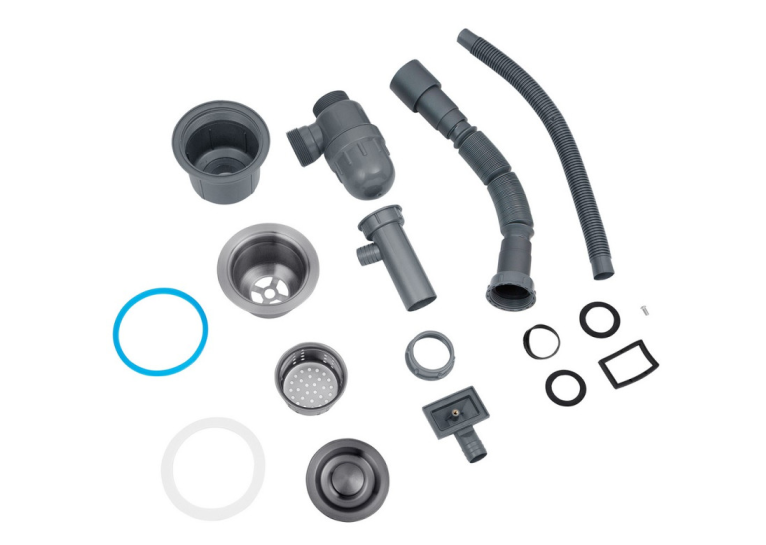 Кухонная мойка Kroner KRP Schwarze - 6350LHM PVD (3,0/1,0 мм) CV031322