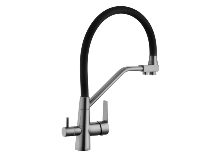 Змішувач для кухні з підключенням до фільтра Kroner KRP Edelstahl Klassisch - PVD03817BLK
