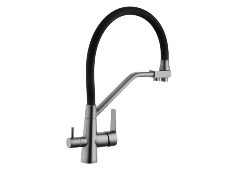 Змішувач для кухні з підключенням до фільтра Kroner KRP Edelstahl Klassisch - PVD03817BLK