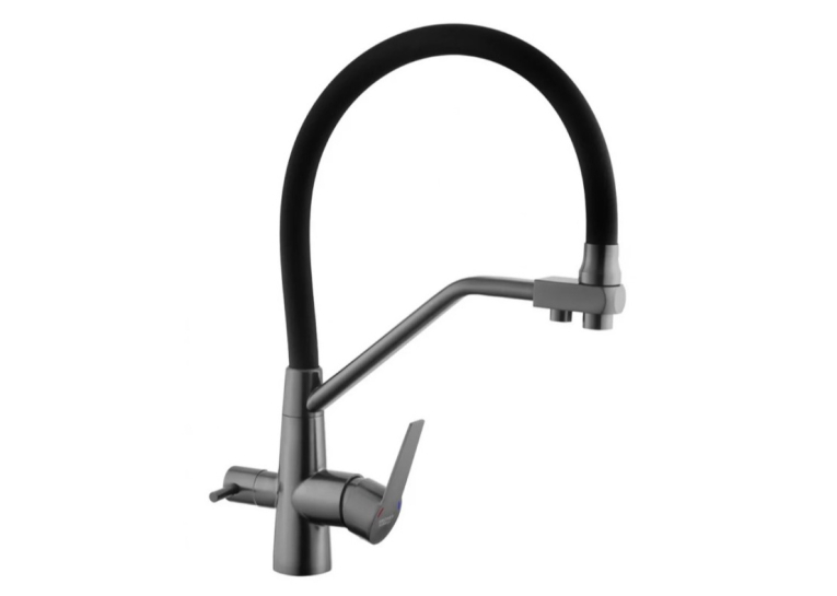 Змішувач для кухні з підключенням до фільтра Kroner KRP Edelstahl Klassisch - PVD03817BLK