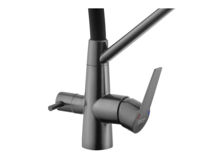 Змішувач для кухні з підключенням до фільтра Kroner KRP Edelstahl Klassisch - PVD03817BLK