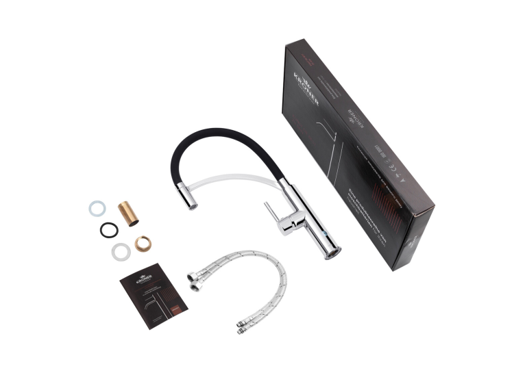 Смеситель для кухни Kroner KRM Ersel - C03900BLK, CV033801