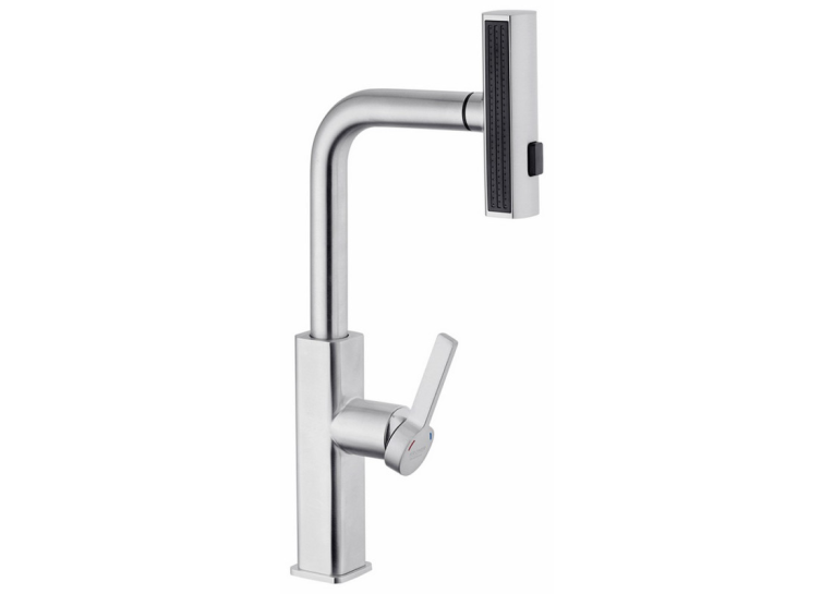 Смеситель для кухни с выдвижным изливом Kroner KRP Edelstahl Klassisch - ESG03918 CV032498
