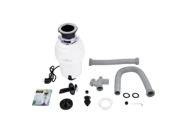  Подрібнювач харчових відходів Kroner KRP Kaiman WHI - 550W (CV028299)