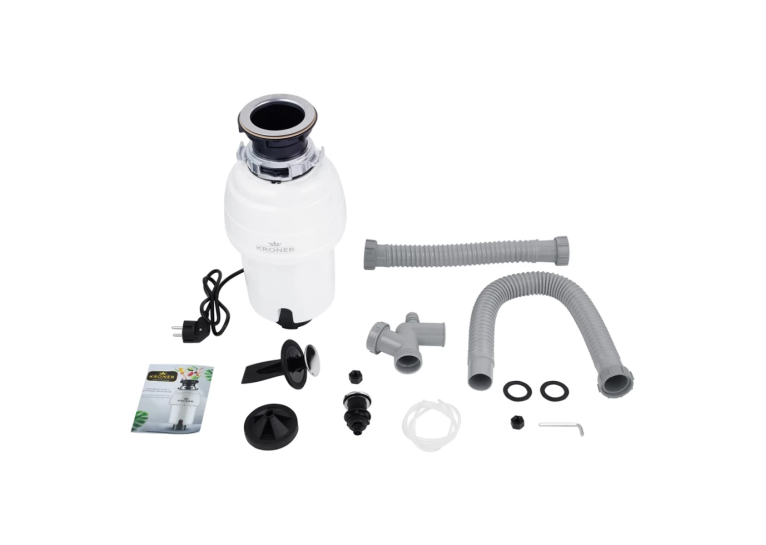 Измельчитель пищевых отходов Kroner KRP Kaiman WHI - 550W (CV028299)