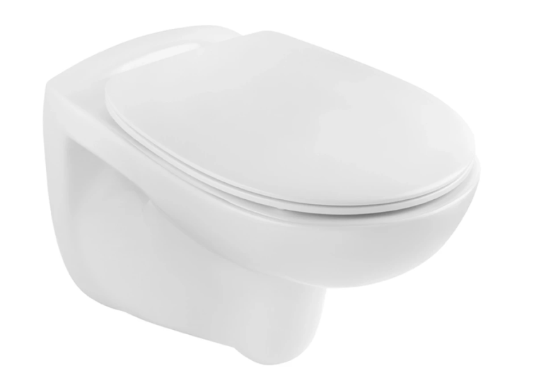 Унітаз підвісний Kroner Oker WHI533536 RIMLESS безобідковий з сидінням KO533536WHIR
