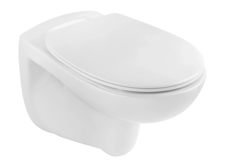 Унітаз підвісний Kroner Oker WHI533536 RIMLESS безобідковий з сидінням KO533536WHIR