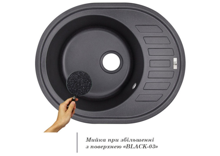 Кухонная мойка Lidz 620x500/200 BLA-03 (LIDZBLA03615500200)