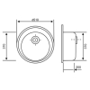 Кухонна мийка Lidz D510/200 BLA-03 (LIDZBLA03D510200)