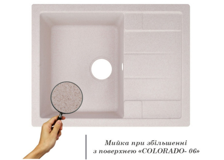 Кухонна мийка Lidz 650x500/200 COL-06 (LIDZCOL06650500200)