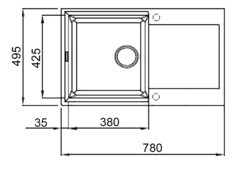 Кухонная мойка Lidz 790x495/230 COL-06 (LIDZCOL06790495230)