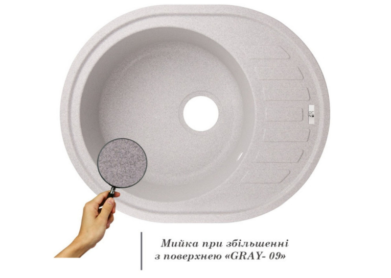 Кухонна мийка Lidz 620x500/200 GRA-09 (LIDZGRA09615500200)