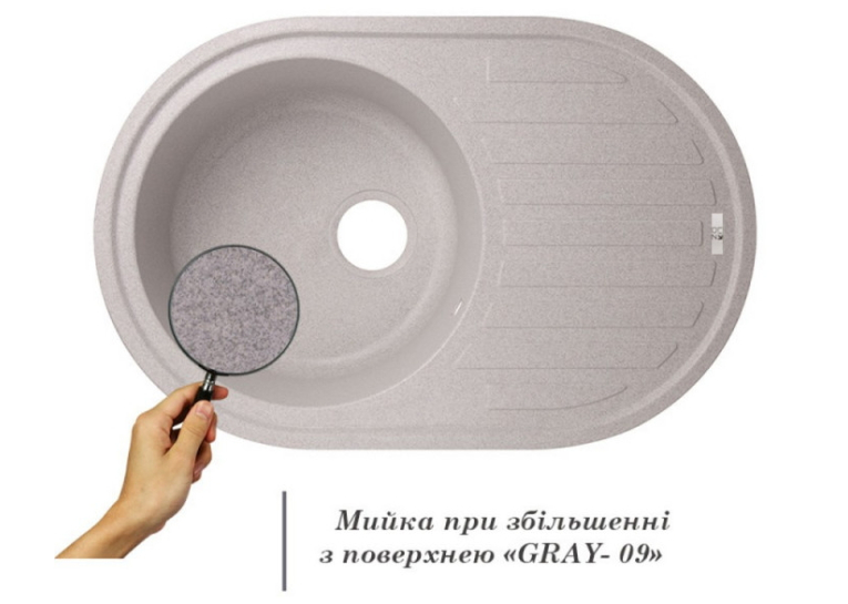 Кухонна мийка Lidz 780x500/200 GRA-09 (LIDZGRA09780500200)