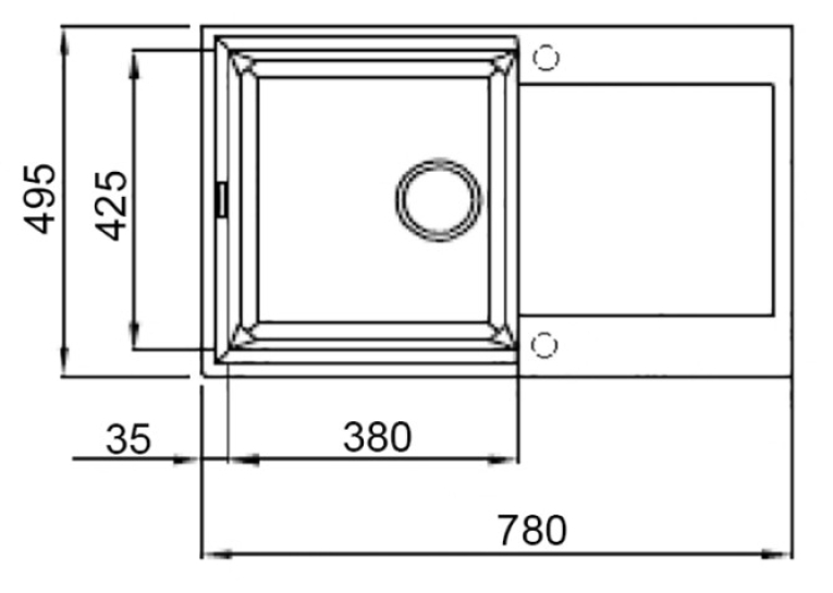 Кухонная мойка Lidz 790x495/230 GRA-09 (LIDZGRA09790495230)