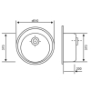 Кухонна мийка Lidz D510/200 GRA-09 (LIDZGRA09D510200)