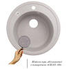 Кухонна мийка Lidz D510/200 GRA-09 (LIDZGRA09D510200)
