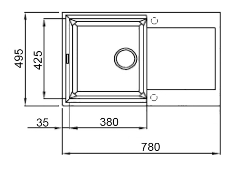 Кухонная мойка Lidz 790x495/230 MAR-07 (LIDZMAR07790495230)