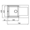 Кухонная мойка Lidz 790x495/230 STO-10 (LIDZМSTO10790495230)