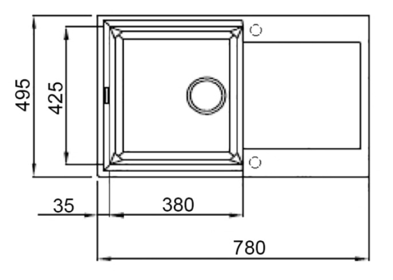 Кухонная мойка Lidz 790x495/230 STO-10 (LIDZМSTO10790495230)