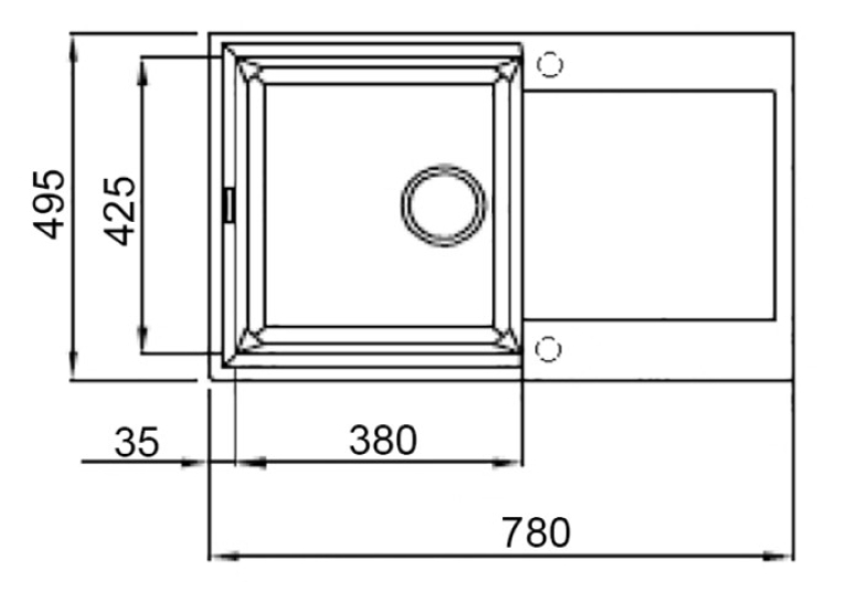 Кухонная мойка Lidz 790x495/230 STO-10 (LIDZМSTO10790495230)
