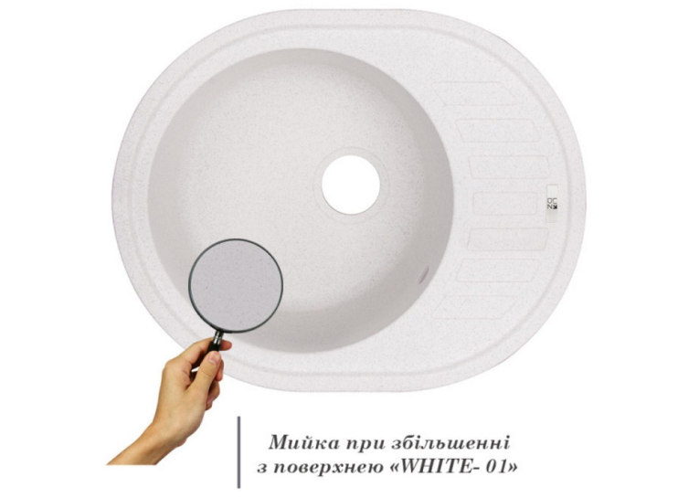 Кухонна мийка Lidz 620x500/200 WHI-01 (LIDZWHI01615500200)