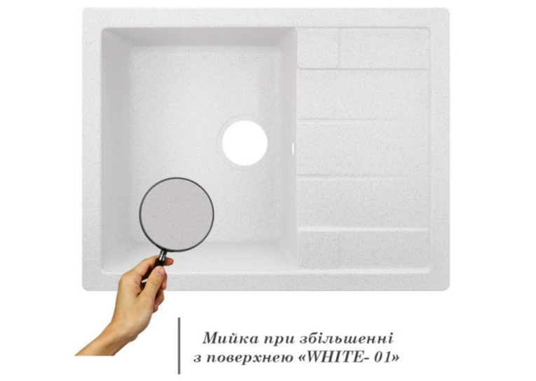 Кухонна мийка Lidz 650x500/200 WHI-01 (LIDZWHI01650500200)
