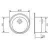 Кухонная мойка Lidz D510/200 WHI-01 (LIDZWHI01D510200)
