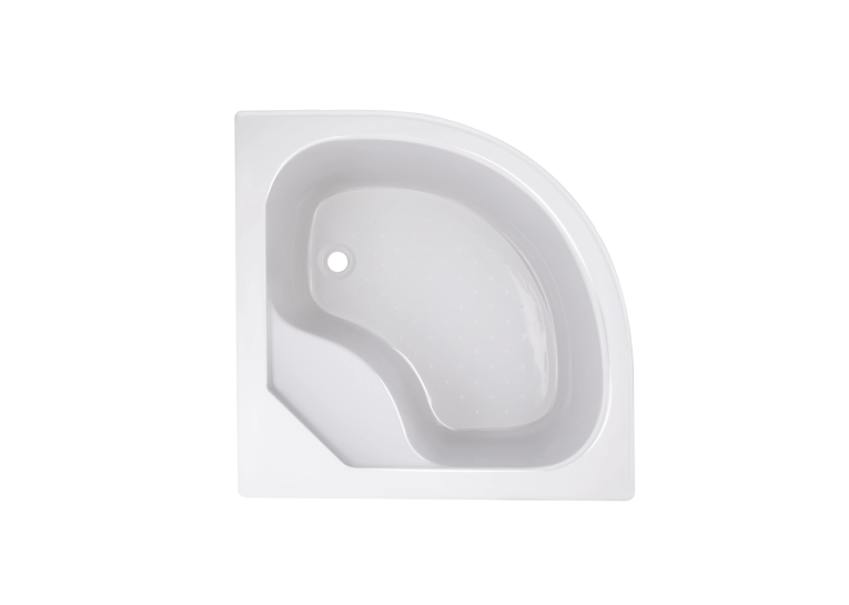 Душова кабіна Lidz Latwa SC80x80.SAT.HIGH.FR полукругла, скло Frost 4 мм + Душовий піддон KAPIELKA ST80x80x41 LLSC8080SATHIGHFR2SET