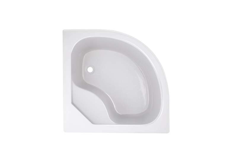 Душова кабіна Lidz Latwa SC80x80.SAT.HIGH.FR полукругла, скло Frost 4 мм + Душовий піддон KAPIELKA ST80x80x41 LLSC8080SATHIGHFR2SET
