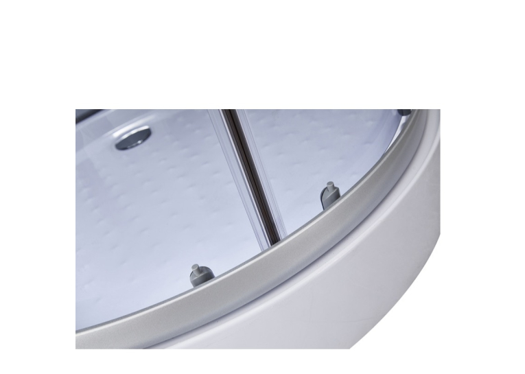  Гідромасажний бокс LIDZ Tani SB90x90.SAT.LOW.GR скло тонір. 4мм + стінки BLA LTSB9090SATLOWGR