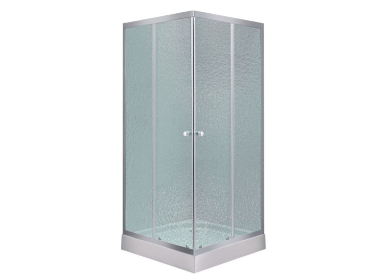 Душова Кабіна LIDZ WAWEL SC90X90.SAT.LOW.FR, СКЛО FROST 4ММ + Душовий Піддон KAPIELKA LWASC9090SLFSET